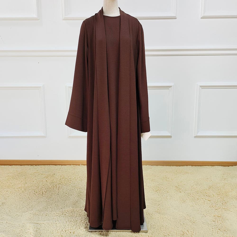 Vêtements islamiques robe de prière longue pour le ramadan hijab couleur unie... - vue alternative