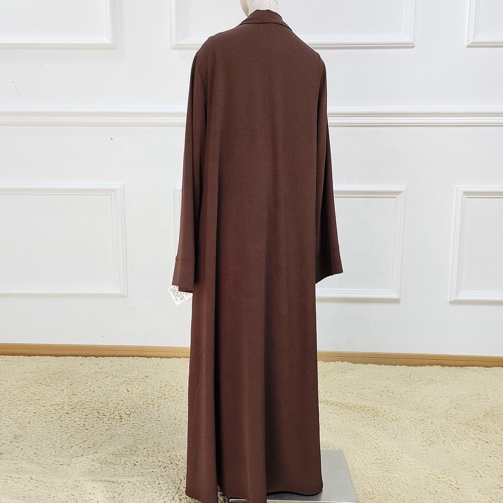 Vêtements islamiques robe de prière longue pour le ramadan hijab couleur unie... - Vue 3 | Yelira