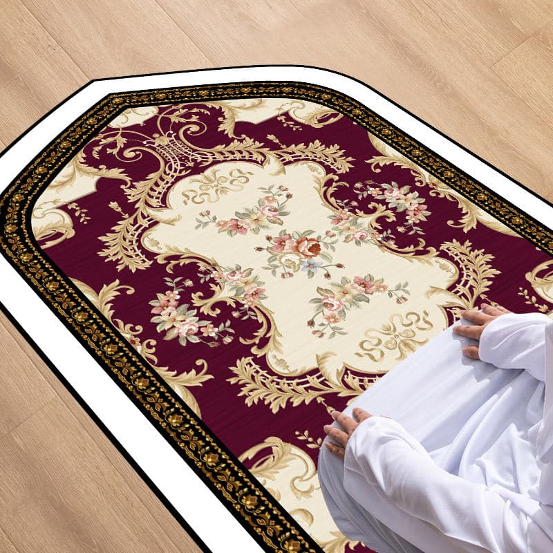 Vente chaude Top Qualité Islamique Tapis De Prière Imprimé Classique Teppich ... - Vue 3 | Yelira