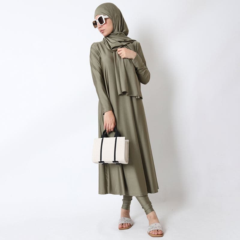 Aschulman Personnalisé Islam Hijab Burkini Natation Musulmane Maillot De Bain... - Vue 3 | Yelira