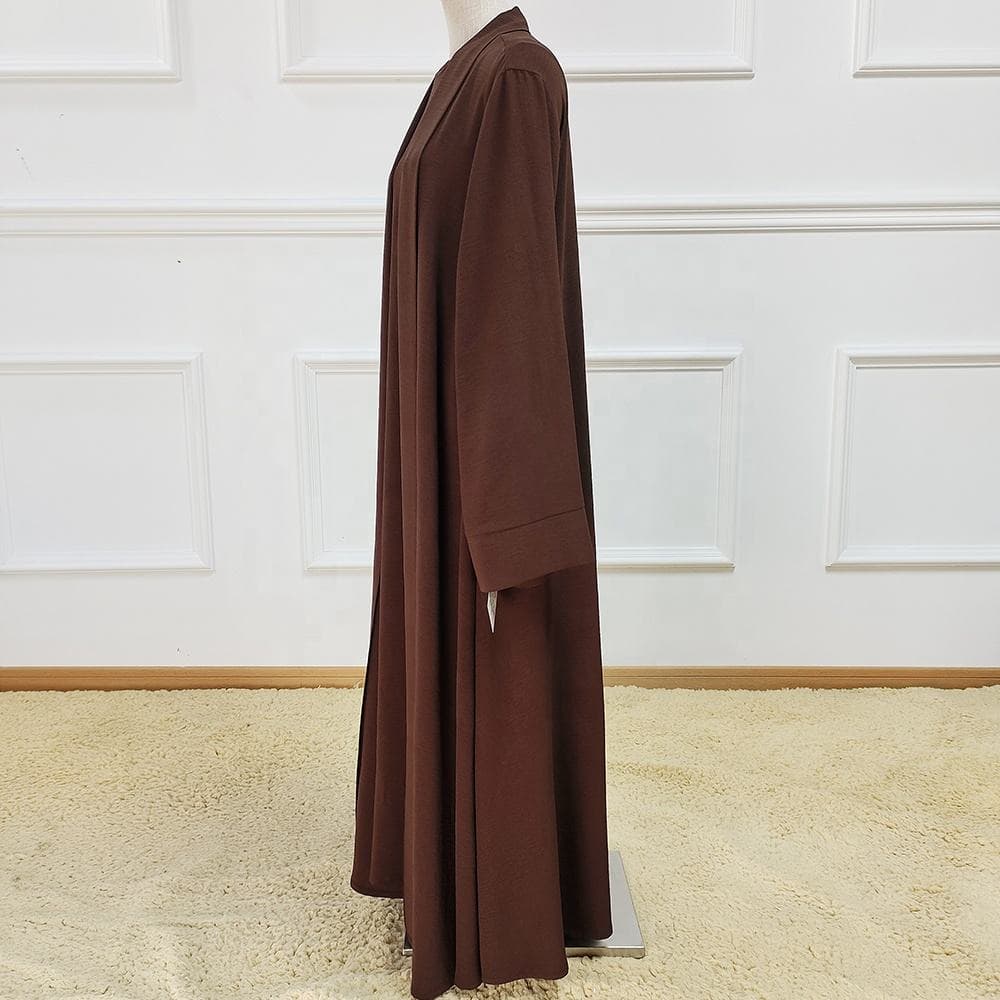 Vêtements islamiques robe de prière longue pour le ramadan hijab couleur unie... - Vue 4 | Yelira