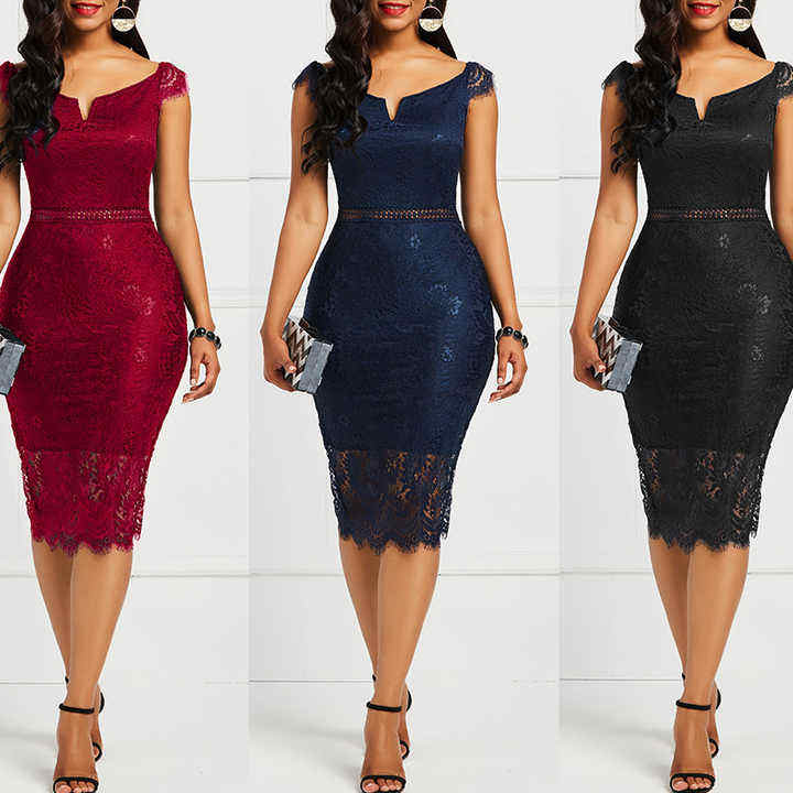 Robe de Soirée Hijab 2514 Longue en Mousseline pour Femme, Longueur Ras du So... - Vue 5 | Yelira