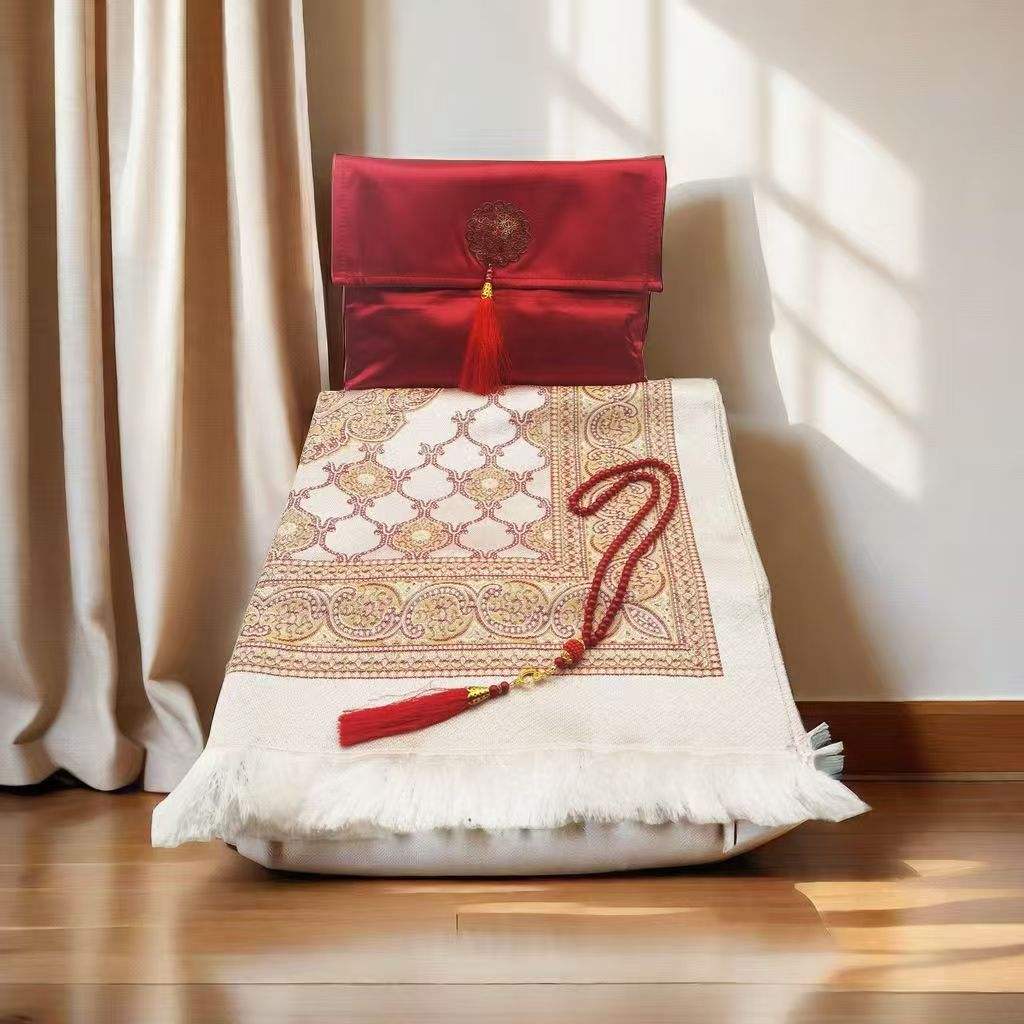 Tapis de Prière avec Sacs, Coffrets Cadeaux Islamiques Idéaux pour le Ramadan... - Vue 4 | Yelira