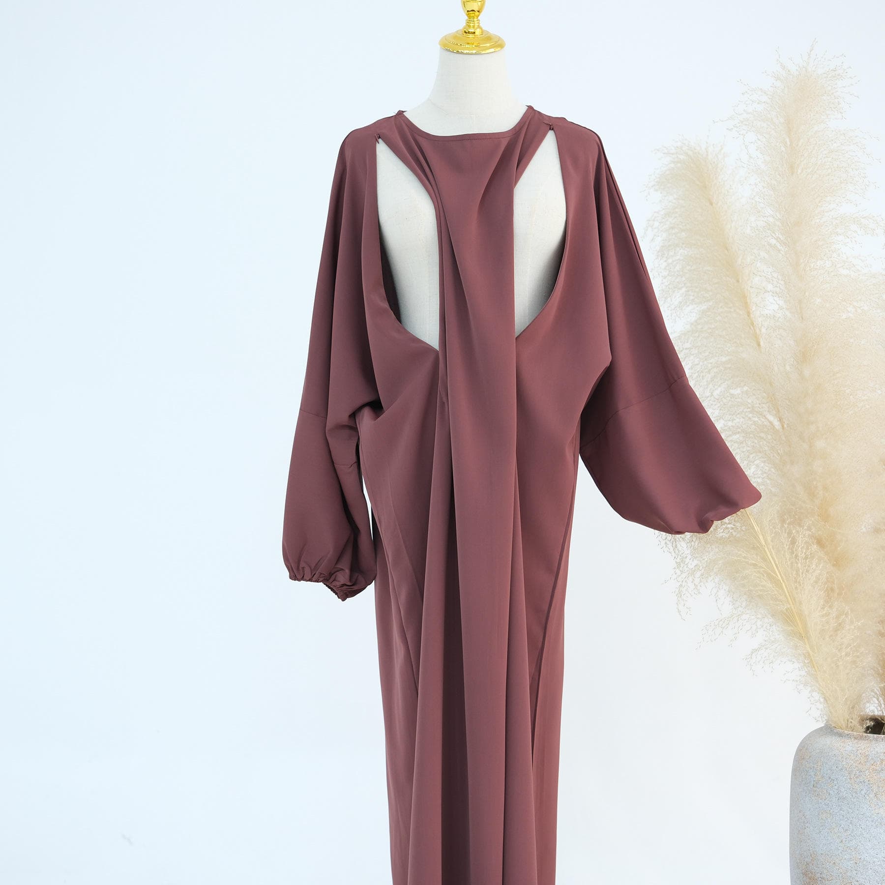 Sharut Nouvelle Collection 2025 Abaya d'Allaitement Maternité Grande Taille V... - Vue 4 | Yelira