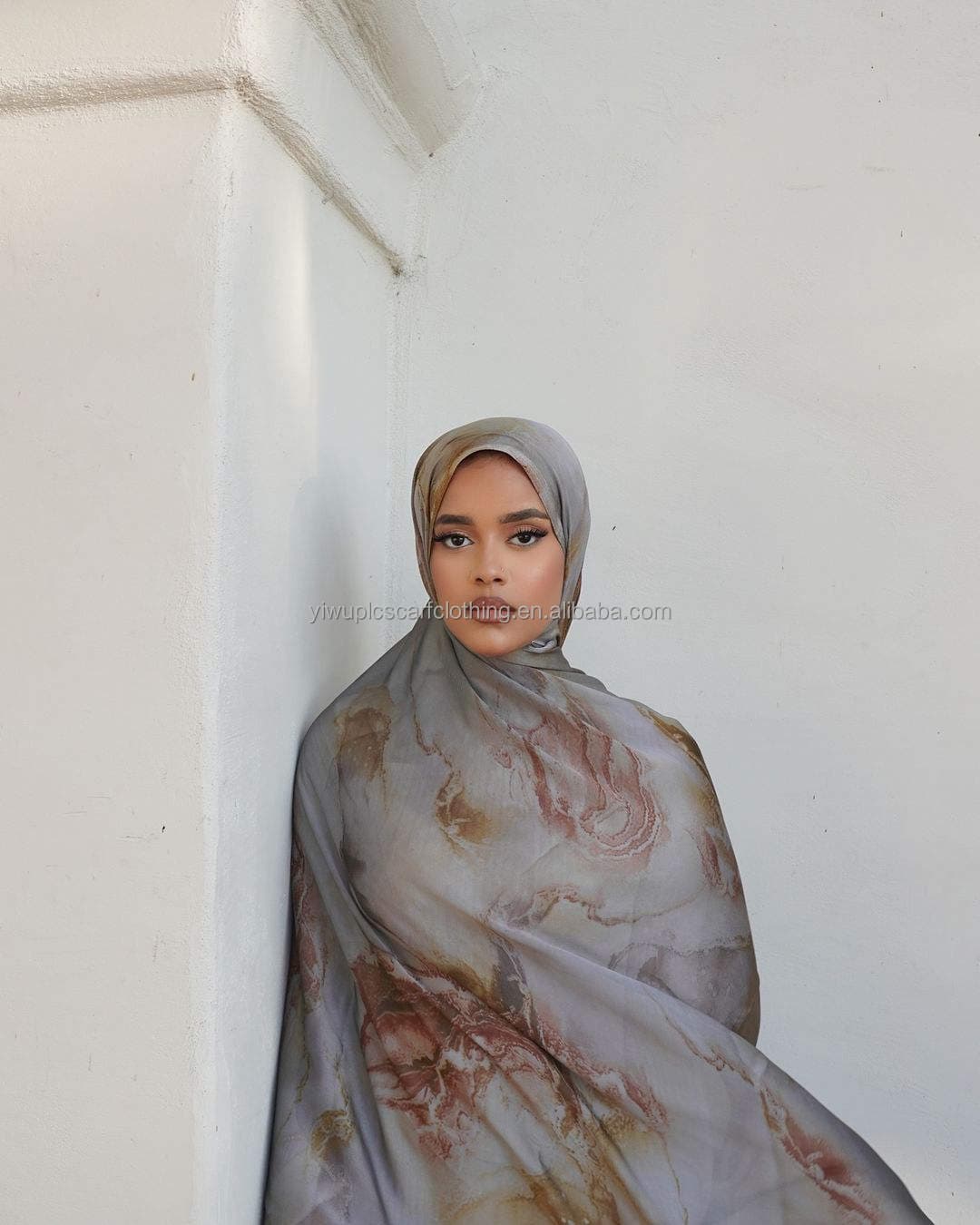 Offre Spéciale mode femmes foulard musulman imprimé modal foulard rayonne imp... - Vue 5 | Yelira