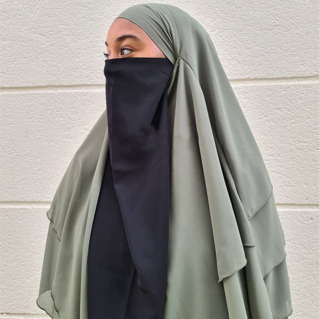 Khimar Babya Jilbab Medina Hijab en soie Modestie Vêtements musulmans - Vue 5 | Yelira