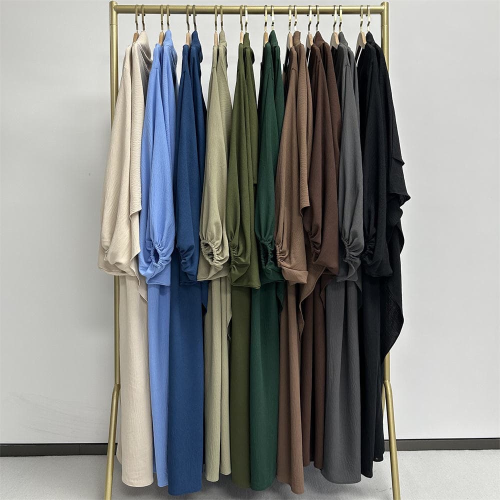 Robe de Prière 2 Pièces Aïd Ramadan Vêtements Islamiques Musulmans Khimar Niq... - Vue 5 | Yelira