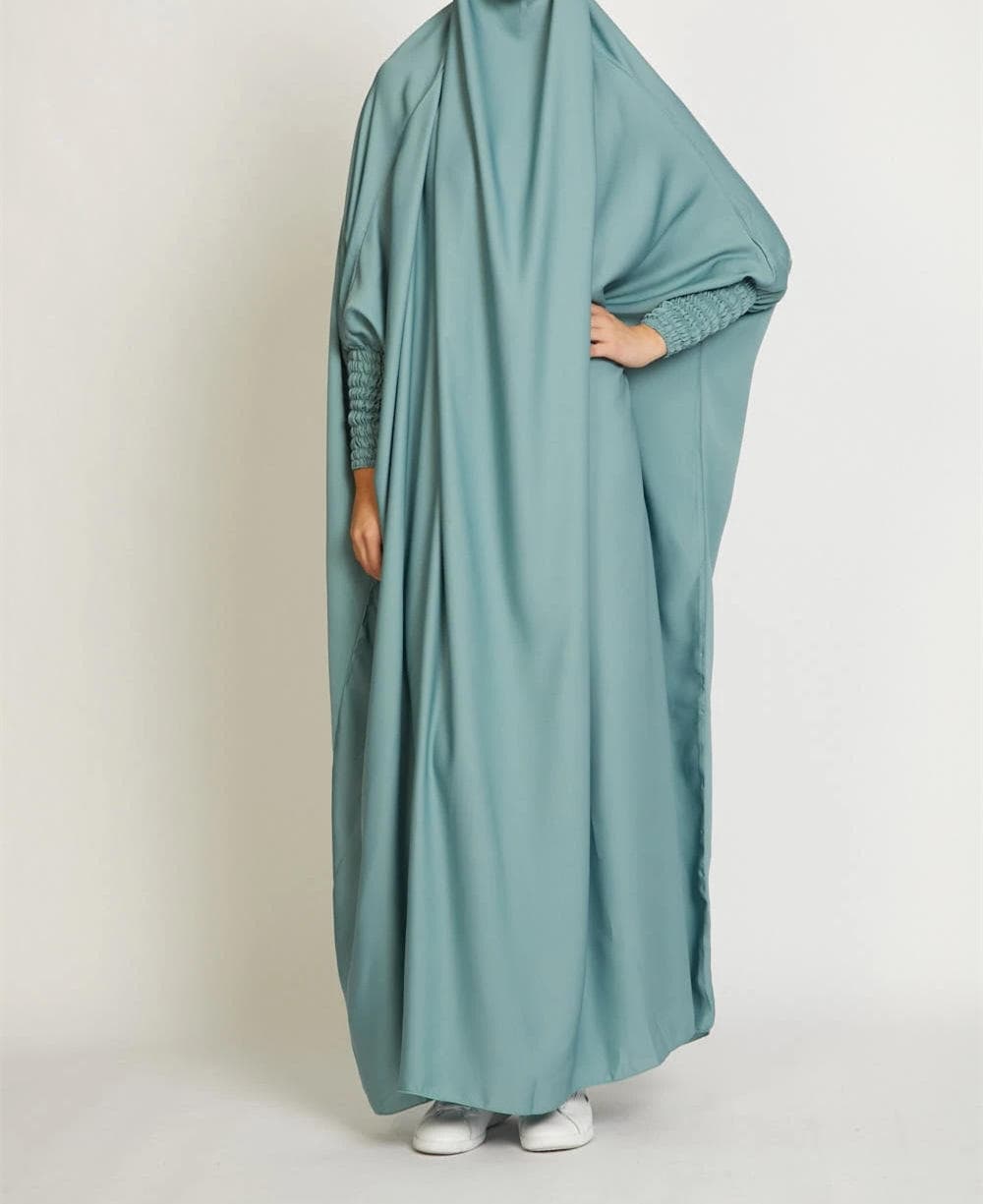 L-3 dernière conception Dubai couleur unie Abaya femmes grande taille caftan ... - Vue 5 | Yelira