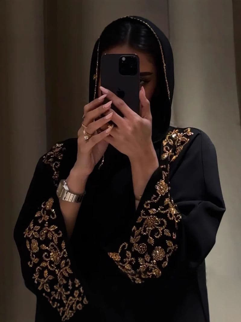 Abaya Dubaï 2025 Élégante Luxe Perles Abaya Robe de Soirée Femme pour l'Aïd - Vue 5 | Yelira