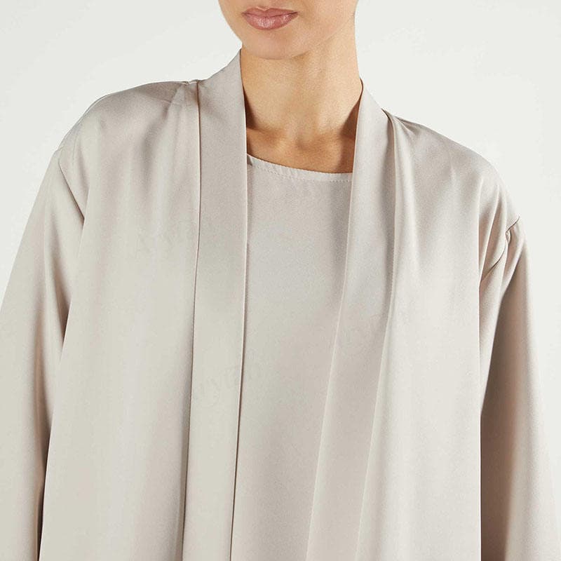 Nouvelle Abaya Kimono Musulmane Personnalisée 2026 pour Femmes Couleur Unie L... - vue alternative