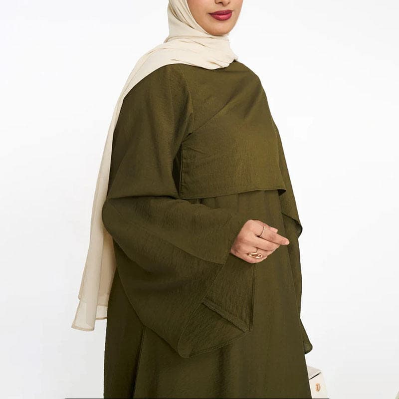 Ensemble coordonné pour femmes musulmanes tendance 2026, tissu crêpe de quali... - vue alternative