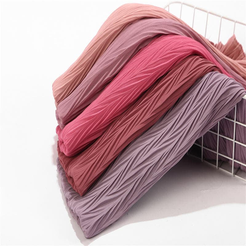 2026 prêt à expédier plaine bulle en mousseline de soie Hijab écharpe malaisi... - Vue 6 | Yelira