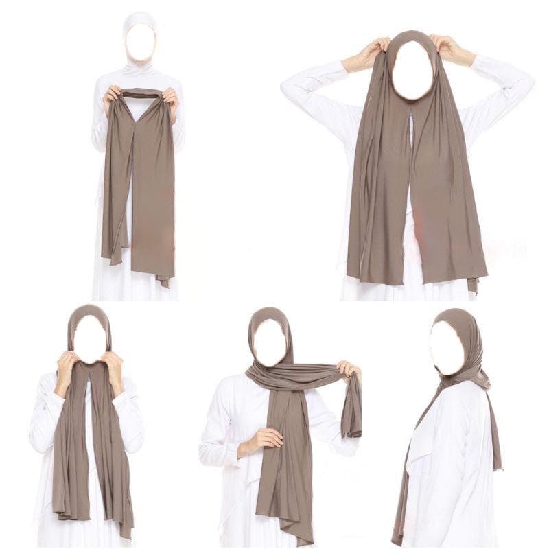 Écharpe en Jersey de Haute Qualité, Hijab Extensible, Foulards Unis, Vente en... - Vue 6 | Yelira