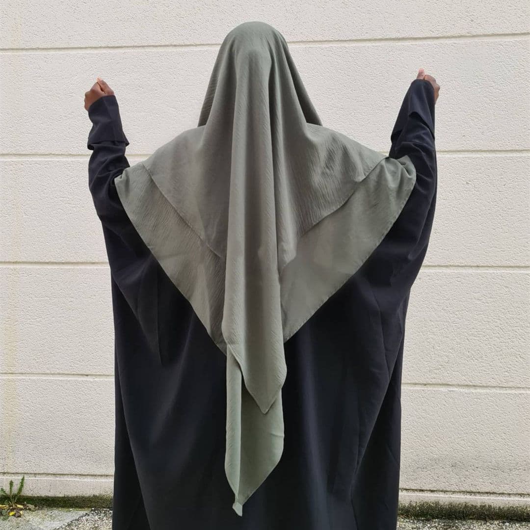 Khimar Babya Jilbab Medina Hijab en soie Modestie Vêtements musulmans - Vue 6 | Yelira