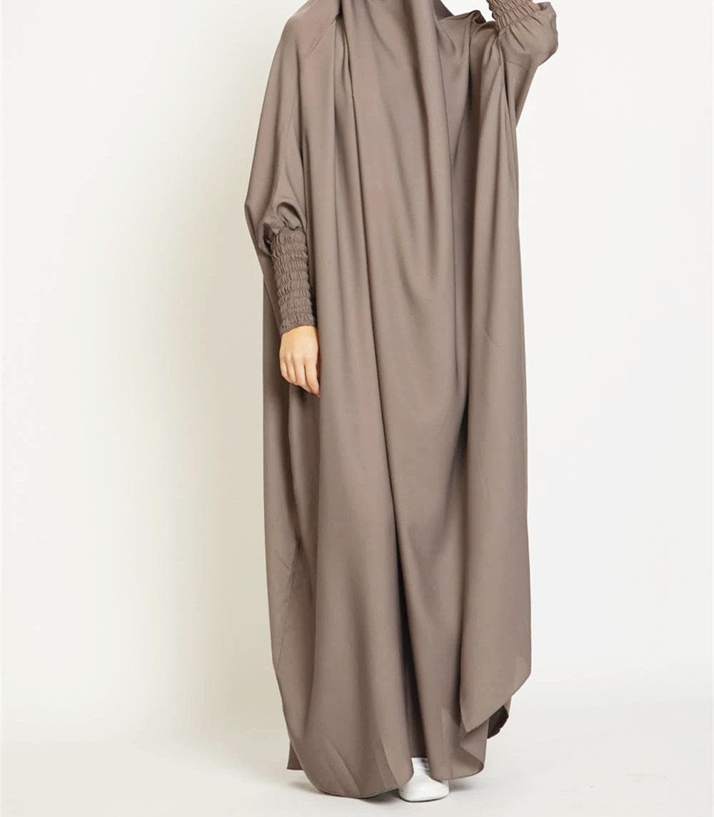 L-3 dernière conception Dubai couleur unie Abaya femmes grande taille caftan ... - Vue 6 | Yelira