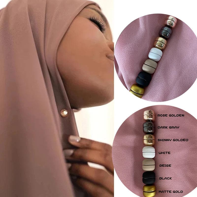 Aimants magnétiques forts Hijab broche magnétique mate hijab accessoires musu... - Vue 6 | Yelira