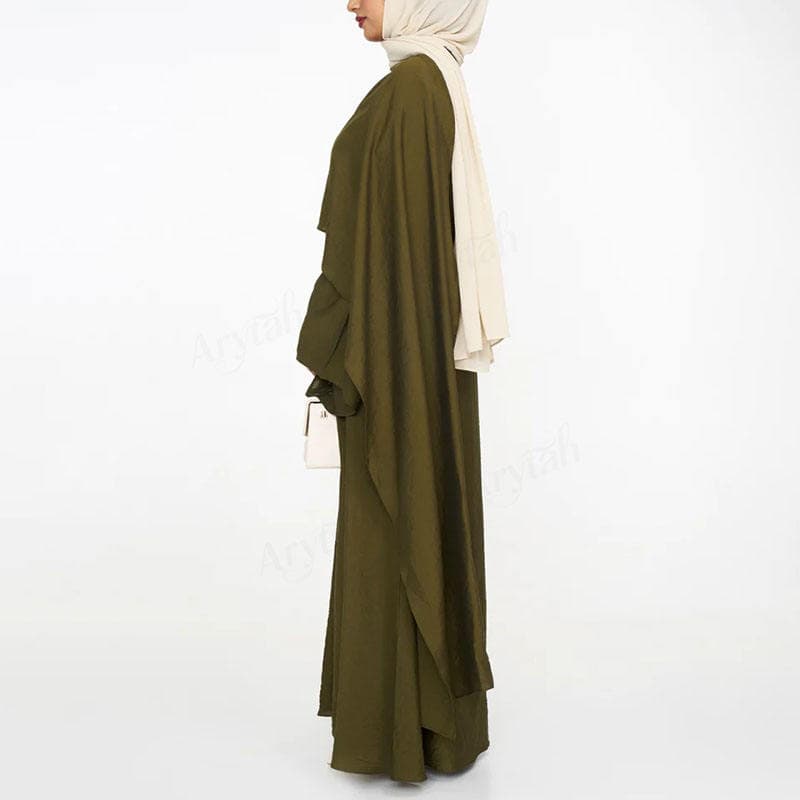 Ensemble coordonné pour femmes musulmanes tendance 2026, tissu crêpe de quali... - Vue 3 | Yelira