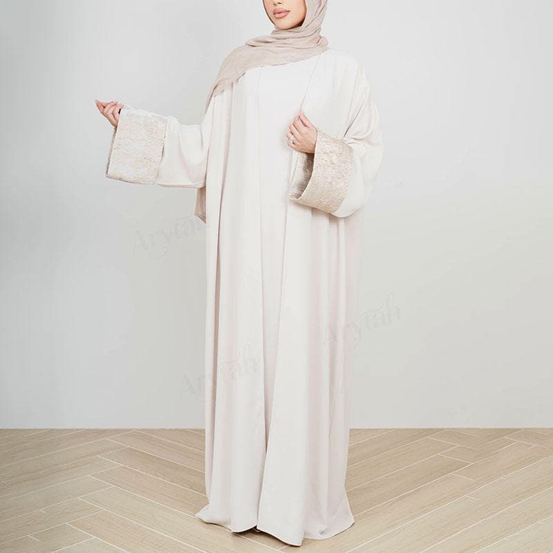 Ensemble Abaya et Robe pour Femmes Musulmanes avec Logo Personnalisé, Abayas ... - Vue 3 | Yelira