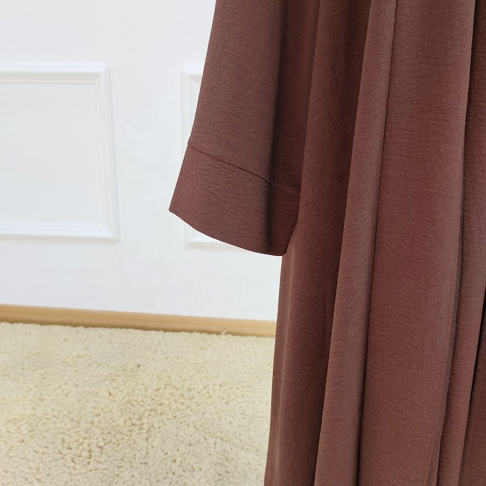 Vêtements islamiques robe de prière longue pour le ramadan hijab couleur unie... - Vue 7 | Yelira