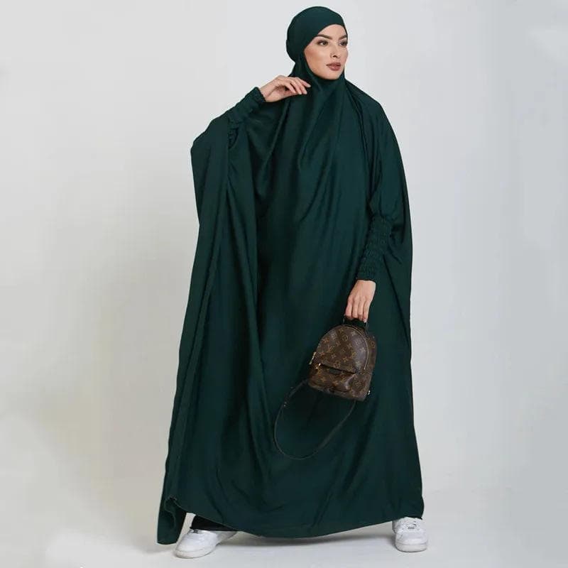 L-3 dernière conception Dubai couleur unie Abaya femmes grande taille caftan ... - Vue 7 | Yelira