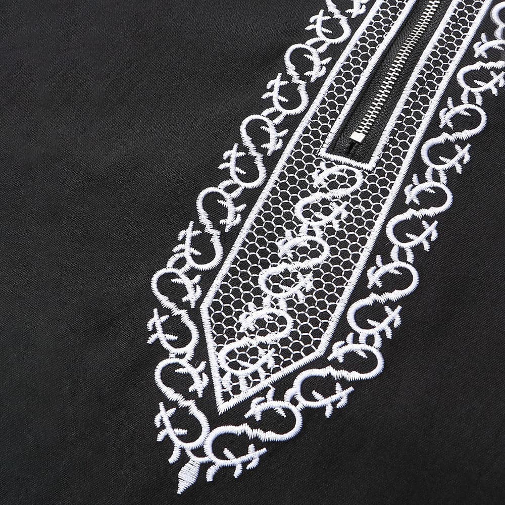 Thobe Homme Musulman Noir à Capuche Brodé Marocain, Robe Islamique Modeste av... - Vue 7 | Yelira