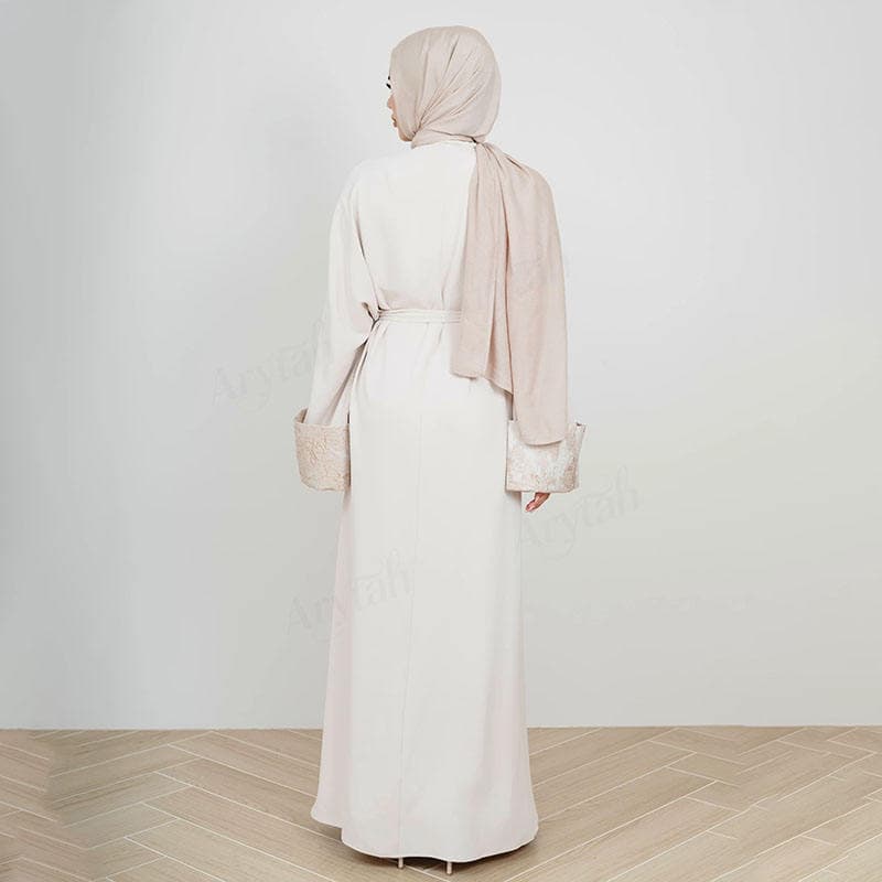 Ensemble Abaya et Robe pour Femmes Musulmanes avec Logo Personnalisé, Abayas ... - Vue 4 | Yelira