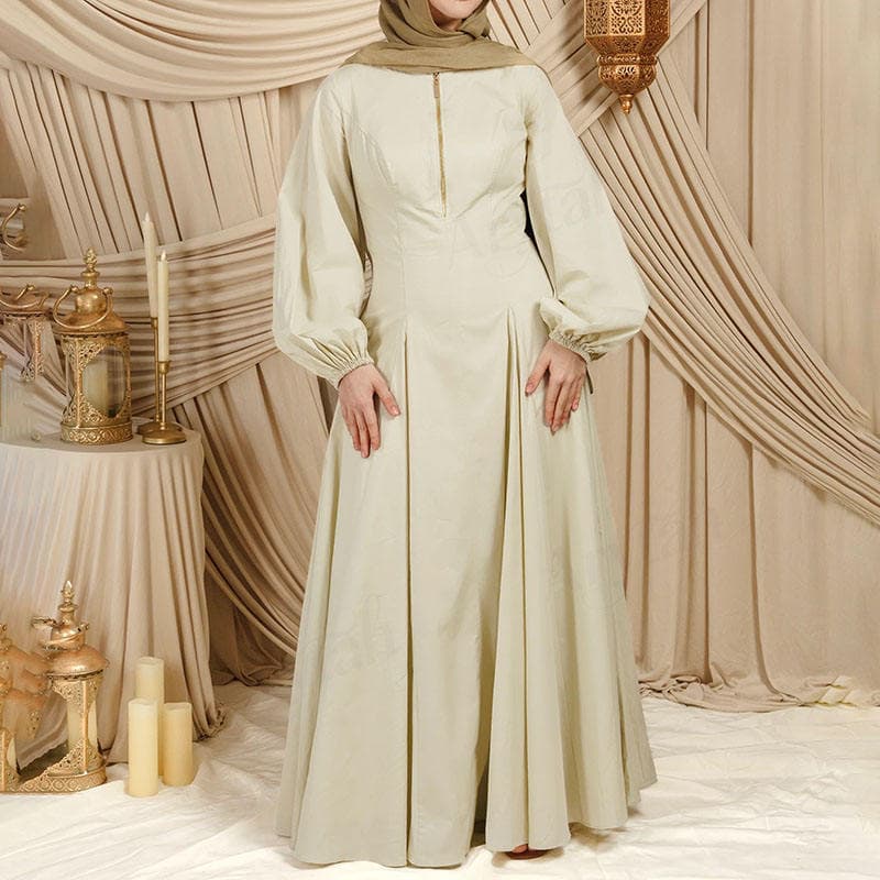 Nouvelle Collection 2025 : Robe Abaya Musulmane Femme Personnalisée, Couleur ... - Vue 4 | Yelira