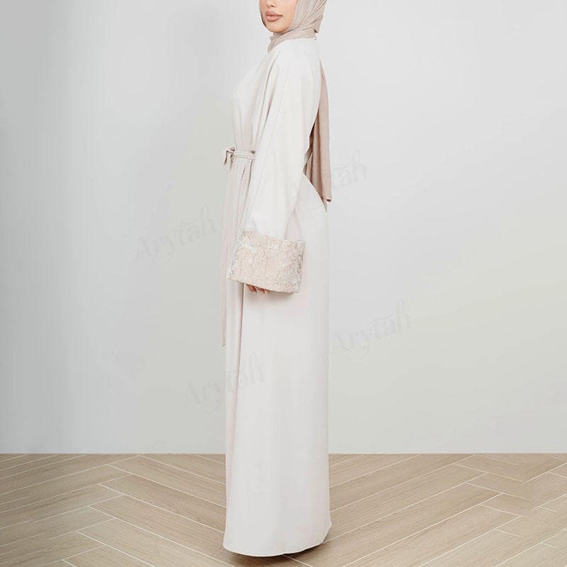 Ensemble Abaya et Robe pour Femmes Musulmanes avec Logo Personnalisé, Abayas ... - Vue 5 | Yelira