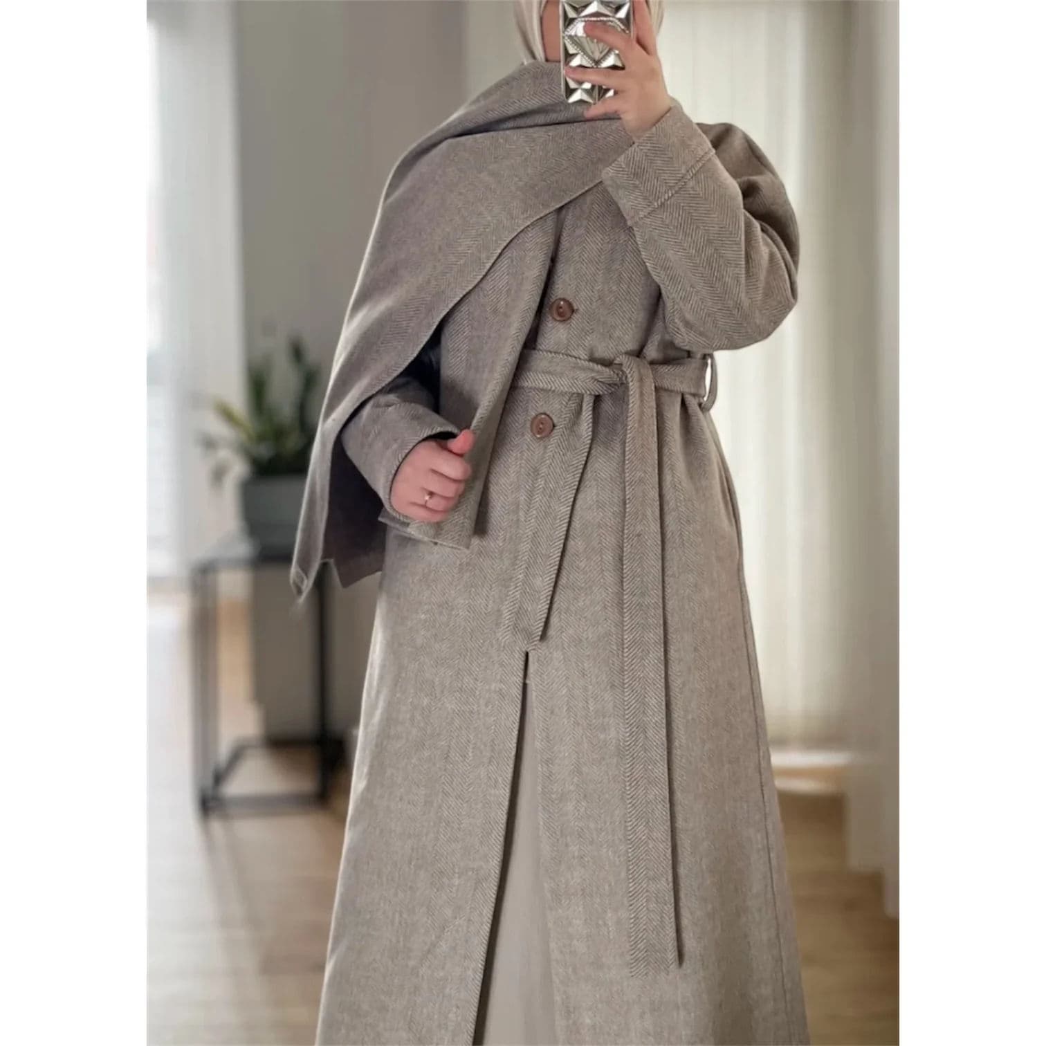 Manteau Abaya Personnalisable de Dernière Conception pour Femmes Musulmanes, ... - Vue 5 | Yelira